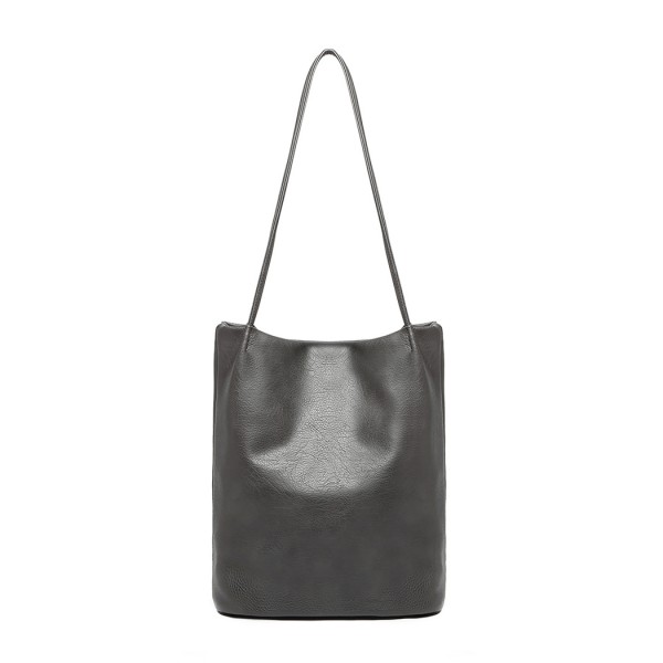 LB1951-MISS LULU GROSSE EIMERTASCHE DUNKELGRAU